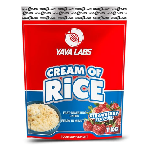 [5906063863734] Yava Labs Cream of Rice.-1KG.-33Serv.-Strawberry