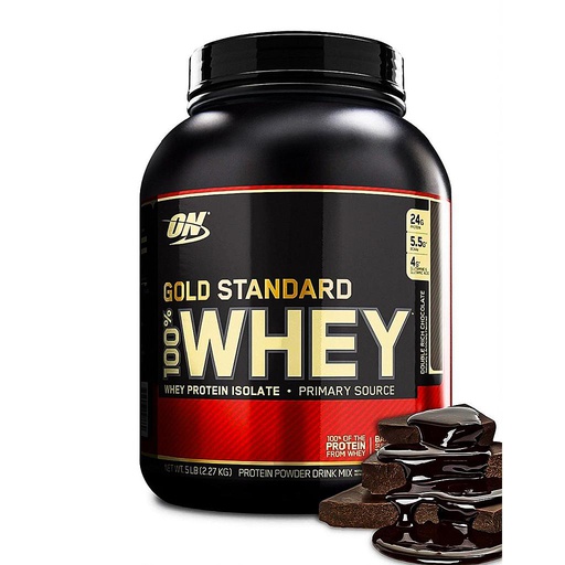 [748927028669] Optimum Nutrition Gold Standard 100% Whey-74Serv.-2.27KG-Double Rich Chocolate