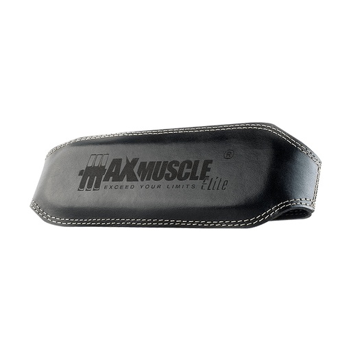 [6224009096367] Max Muscle Leather Belt Black - 115cm