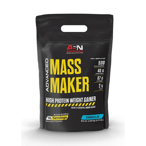 [6224000649401] ASN Advanced Mass Maker-18serv.-2.6KG-Vanilla