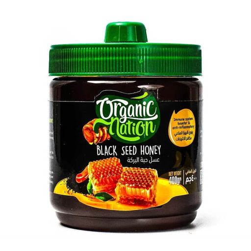 [6224009096435] Organic Nation Honey Black Seed-400G